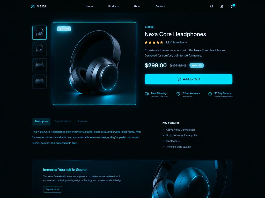 E-commerce Product Page