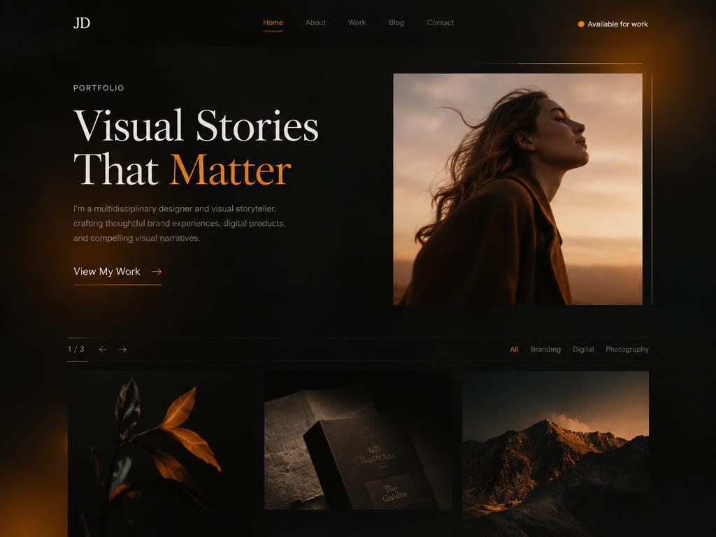 Portfolio & About Page